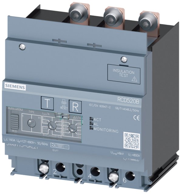 3VA9113-0RL21 BLOCCO DIFFERENZ.RCD520B 