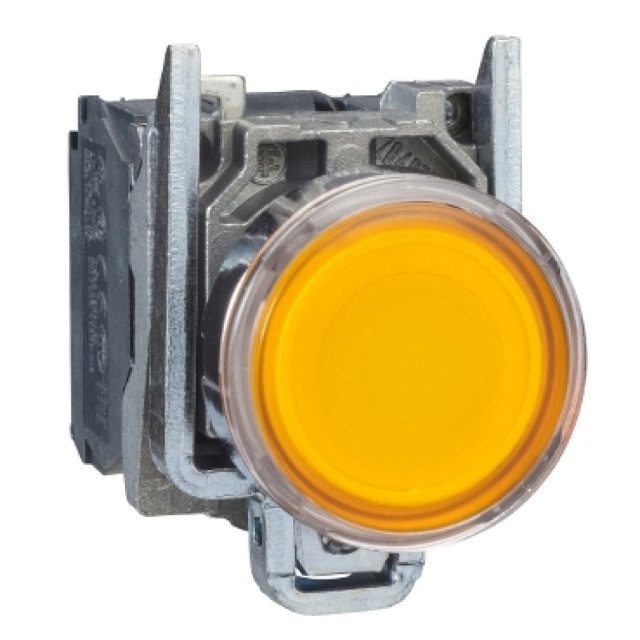 XB4-BW35B5 24V GIALLO PULS.LUMINOSO LED 