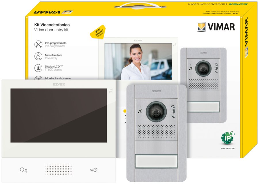 KIT VIDEOCITOFONO MONO IP 