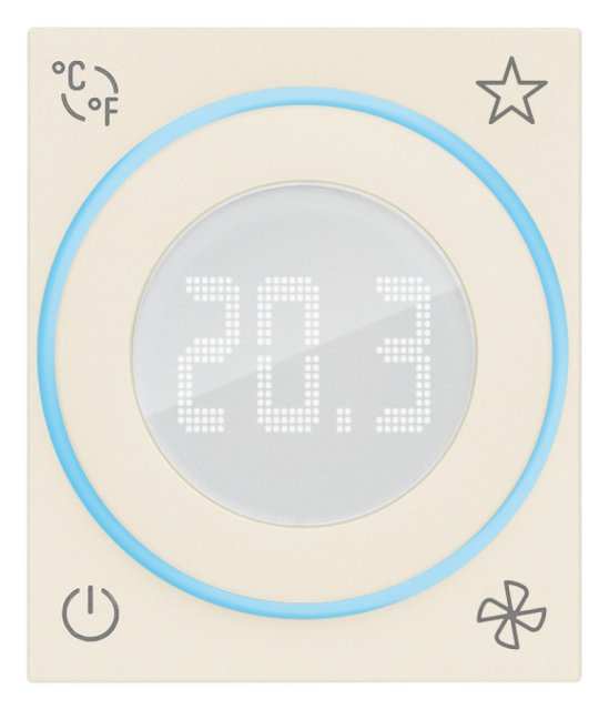 LINEA TERMOSTATO ELETTR.KNX 2MOD.CANAPA 