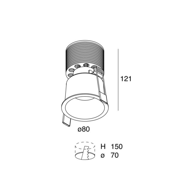 KONE TND 18W 4K 500MA 36° INCASSO NE 