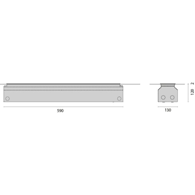 STRIP SQUARE INGROUND L.590 CONTROCASSA 