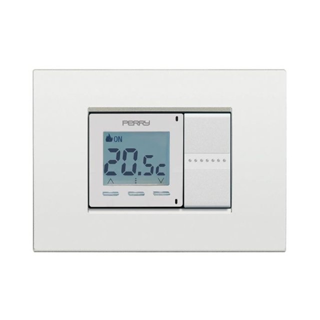 CDG02 DADO 230V TERMOSTATO DIGI.2MOD.BIANCO 