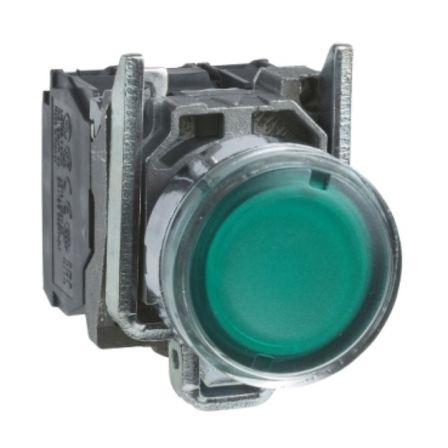 XB4-BW33M5 VERDE PULS.LUMINOSO 