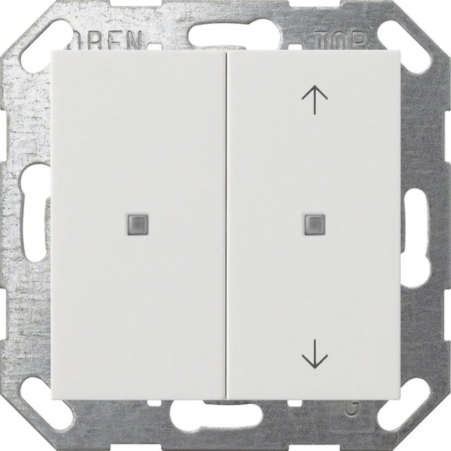 5175 03 KNX RW-GLÄN.BA-TASTER 2F+LED+PFEILE 