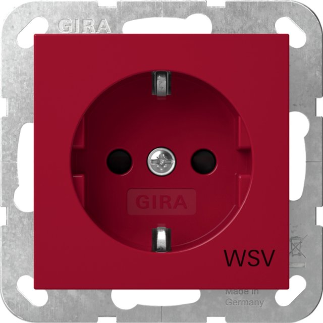 4453 108 ROSSO-WSV PRESA SCHUKO 