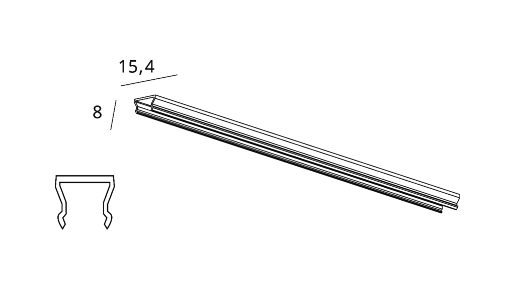 MINI TRACK ABDECKUNG 2,5MT SW 