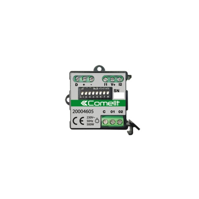 MODULO BUS 2IN/2OUT 2A, INCASSO/GUIDA DIN 