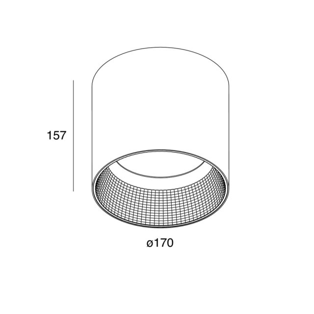 TIN 32W 36° 3000K CRI90 PLAFONIERA 