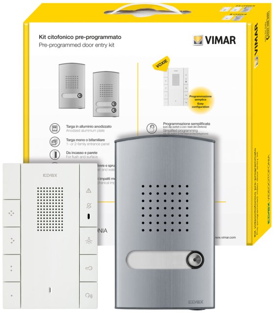 VOXIE 40547+40141 KIT CITOFONICO MONO 