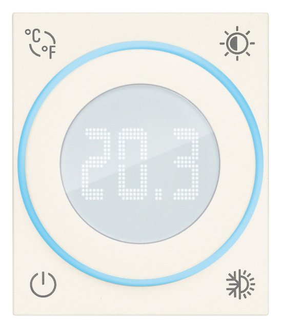 LINEA IOT TERMOSTATO ROTELLA 2MOD.BI 