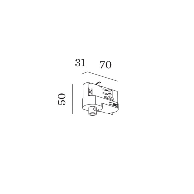 3-PHASE MAX.5KG ADAPTER FÜR HÄNGELEUCHTE WS 