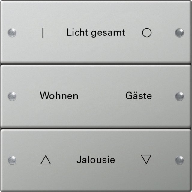 2133 602 KNX EDELSTAHL WIPPENSET 3F BESCHREIBBAR 