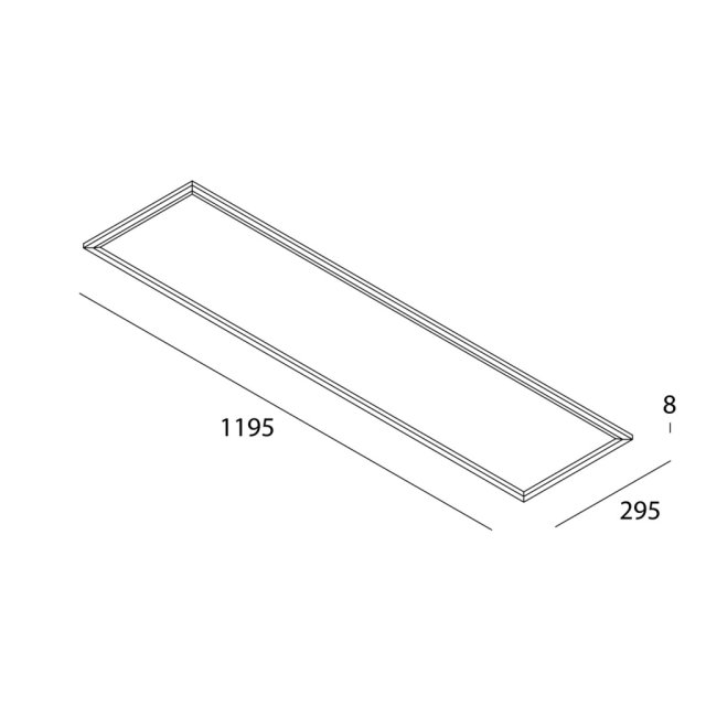 THE PANEL 2 120x30 32W 4K LED PANEEL 