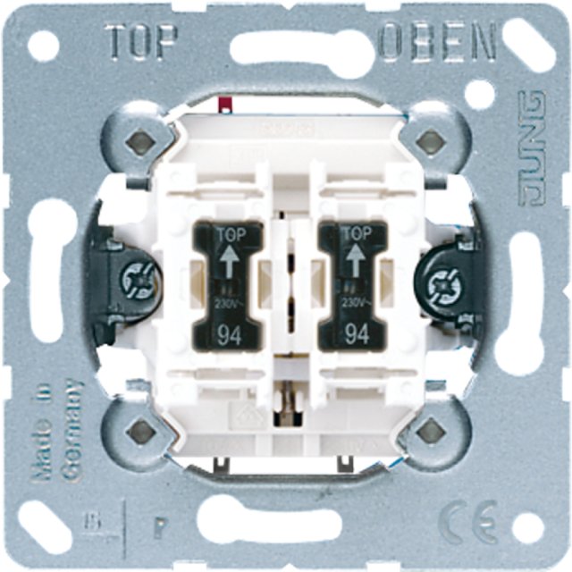 10A 250V PULSANTE DOPPIO C.LAMP. 