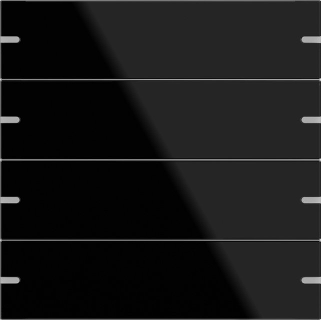 5024 05 KNX GLAS SCHWARZ WIPPENSET 4F. 