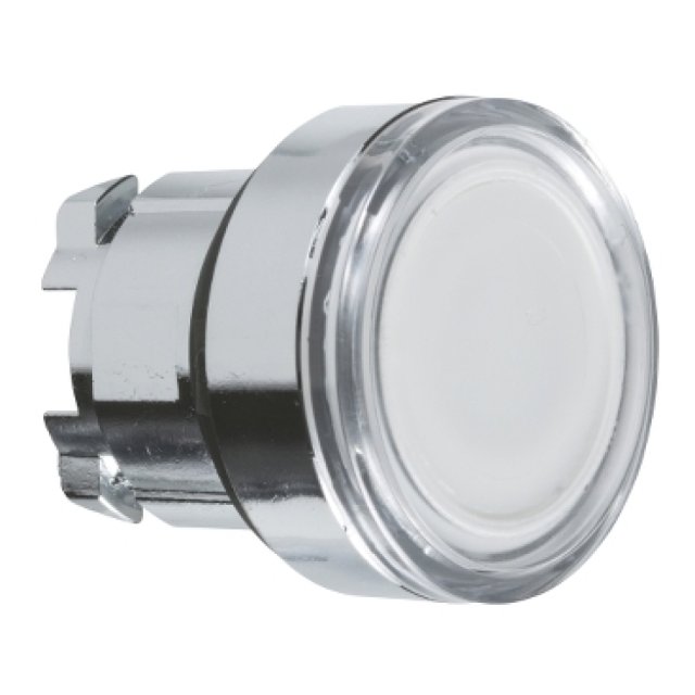 ZB4-BW313 LED BIANCO TESTA PULS.LUMINOSO 