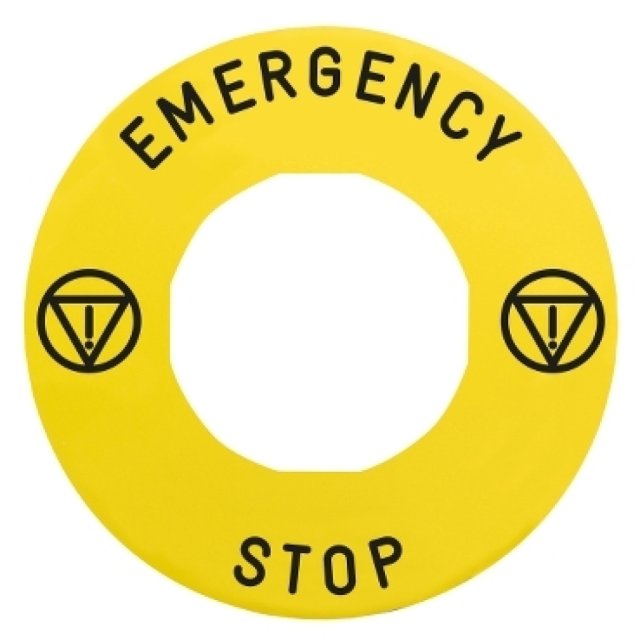 ZBY-9330T GIALLA ''EMERGENCY STOP'' 