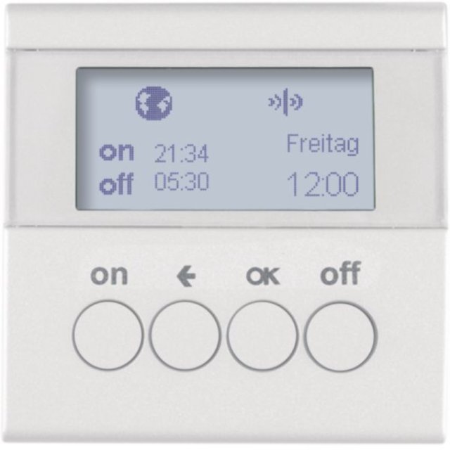 S.1 PW LUCIDO OROLOGIO KNX-RADIO 