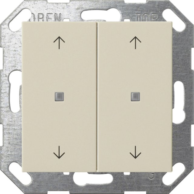 5174 03 KNX CREMWEISS.BA-TASTER 2F+LED+PFEILE 