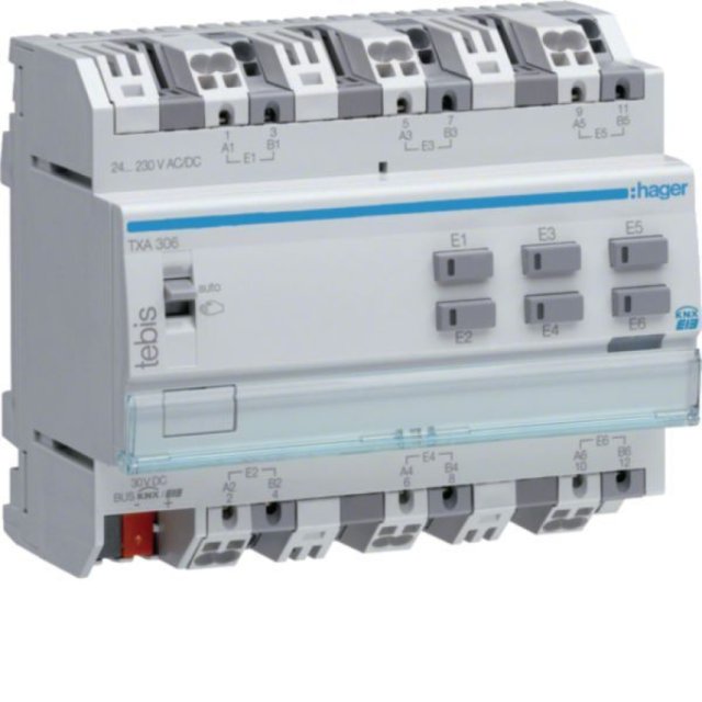 TP 6 IN UNIV. 230 VCA 48 VDC DIN 6M MOD.KNX 