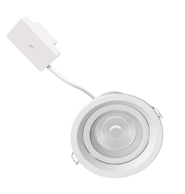 LED 20W 3/42/65K DOWNLIGHT ORIENTABILE BC 