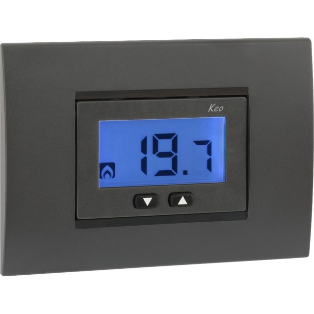 KEO-A LCD  LCD INCASSO 230V THERMOSTATO 