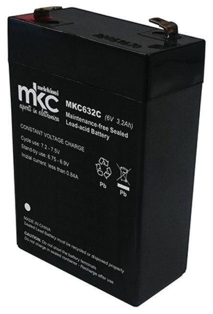 MKC632C 6V 3.2AH  ACCUMULATORE 