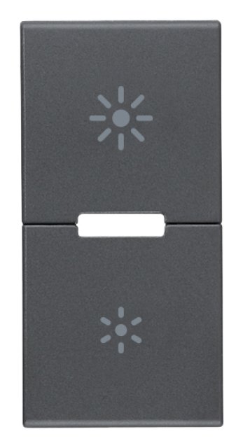 EIKON SIMBOLI DIMMER 2 1/2 TASTI 1M GRIGIO 