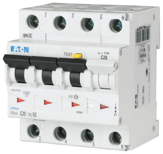 FRBM4-C20/3N/03 4P 20A FI-AUTOMAT 4,5KA 