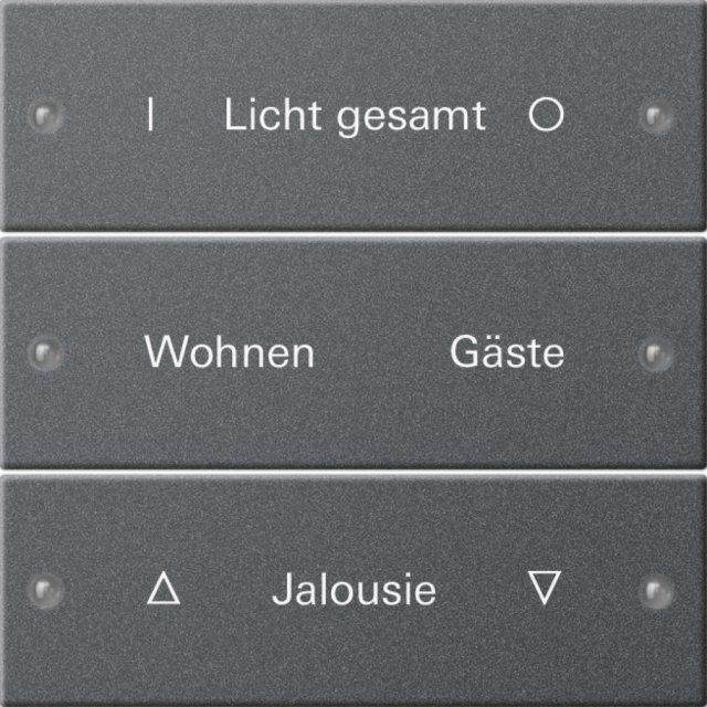 2203 28 KNX ANTHRAZIT WIPPENSET 3F.BESCHREIBBAR 