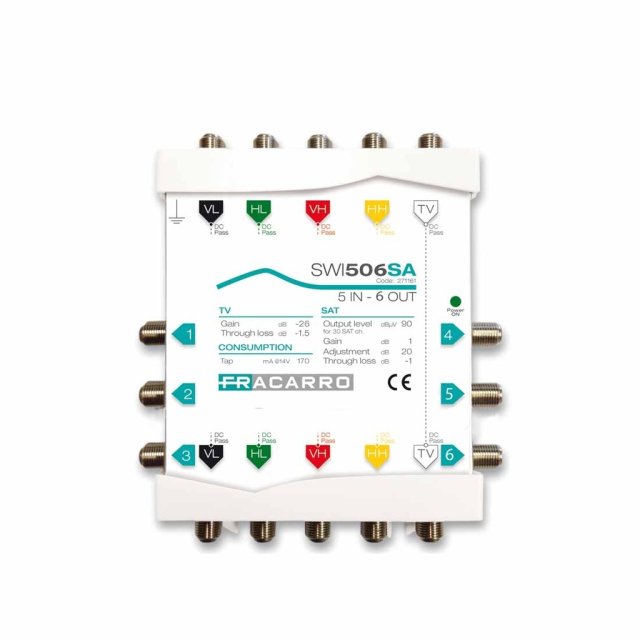 SWI506SA MULTISWITCH 6 OUT SAT 1 TV 