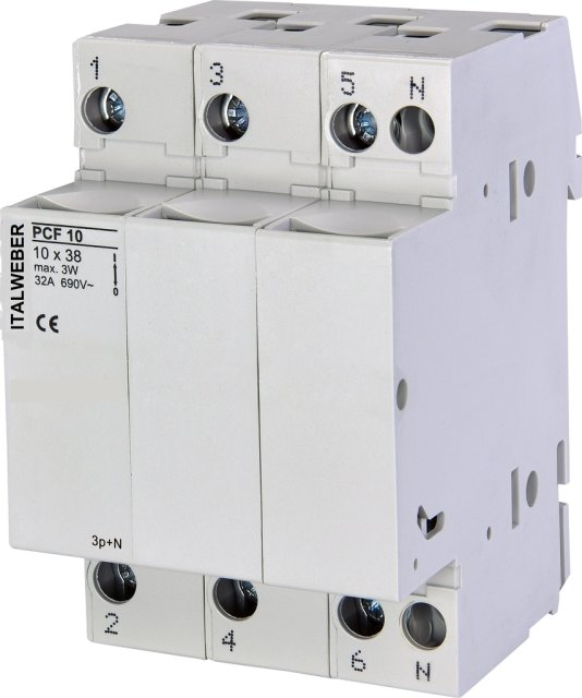 PCF 10x38 3P+N 32A 690V SICHERUNGSHALTER 