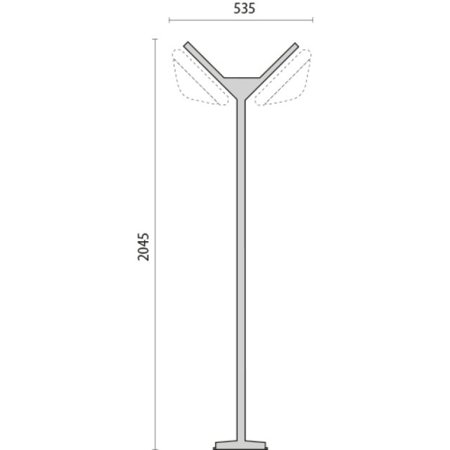 8135 33 M2 X MAST MIT 2 ARM 