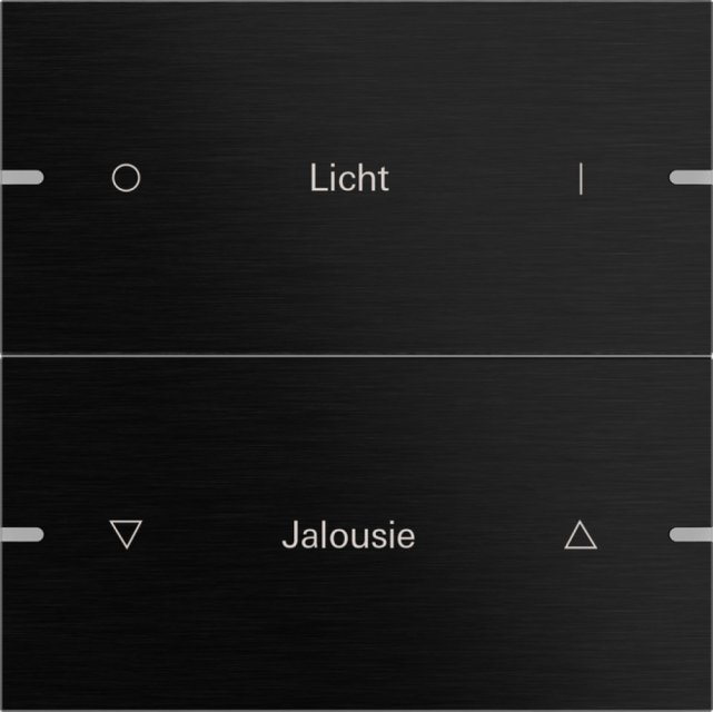 5032 126 KNX ALU/SW WIPPENSET 2F.BESCHREIBBAR 