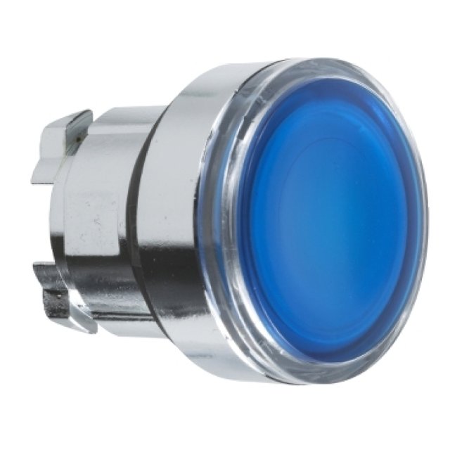 ZB4-BW363 LED BLU TESTA PULS.LUMINOSO 