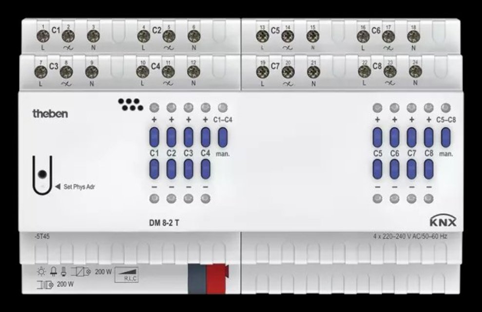 DM 8-2 T KNX  DIMMER UNIVERSALE 