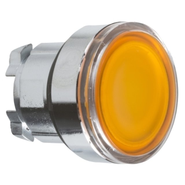 ZB4-BW353 LED GIALLO TESTA PULS.LUMINOSO 